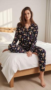 Lamelif Kış Temalı Pijama Takımı