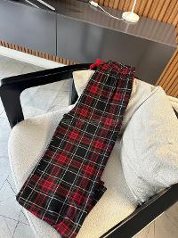 Lamelif Milan Kumaş Ekose Desenlı Pijama Altı