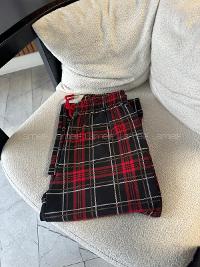 Lamelif Milan Kumaş Ekose Desenlı Pijama Altı