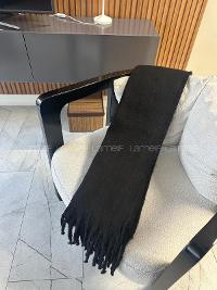 Lamelif Kadın Örgü Püsküllü Atkı Şal