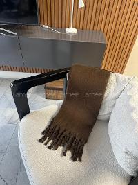 Lamelif Kadın Örgü Püsküllü Atkı Şal