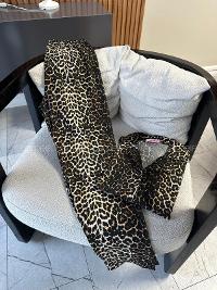 Lamelif Leopar Desen Süet Kumaş Pijama Seti