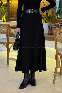 Black Oysho Flared Skirt Skirt