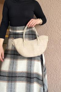 Lamelif Fora Süet Model Kadın Çapraz Çantası