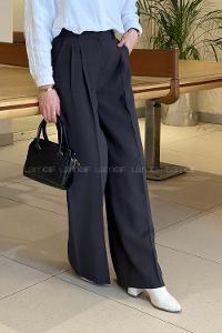 Lamelif Geniş Paça Palazzo Pantolon Antrasit