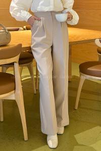 Stone Polyester High Waist Material Pants