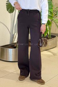 Plum Trousers High Waist Regular Cut Bottom Tracksuit