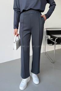 Anthracite Regular Trousers High Waist Regular Cut Bottom Tracksuit