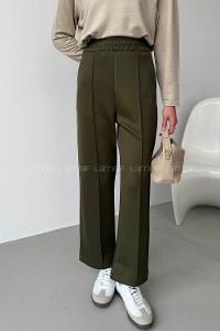 Khaki Regular Trousers High Waist Regular Cut Bottom Tracksuit