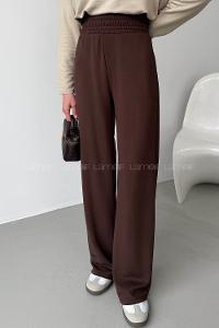 Bitter Brown Regular Trousers High Waist Regular Cut Bottom Tracksuit