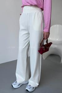 Lamelif Oysho Yüksek Bel Lastikli Eşofman Altı Ekru