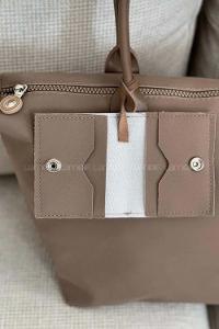 Lamelif Cüzdan Askılı Salaş Kadın Çanta Acı Kahve