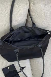 Lamelif Cüzdan Askılı Salaş Kadın Çanta Siyah