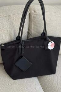 Lamelif Cüzdan Askılı Salaş Kadın Çanta Siyah