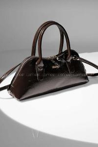 Lamelif Gold Detaylı Kadın El Ve Omuz Çantası Acı Kahve