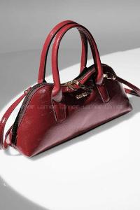 Lamelif Gold Detaylı Kadın El Ve Omuz Çantası Bordo