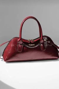 Lamelif Gold Detaylı Kadın El Ve Omuz Çantası Bordo