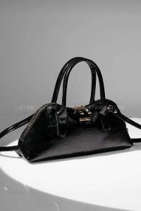 Lamelif Gold Detaylı Kadın El Ve Omuz Çantası Siyah