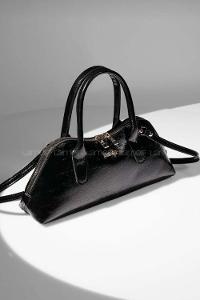 Lamelif Gold Detaylı Kadın El Ve Omuz Çantası Siyah