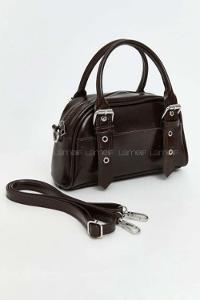 Lamelif Montanna Gümüş Detaylı Kadın El Ve Omuz Çantası Acı Kahve