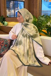 Lamelif Batik Desen Soft Şal Adaçayı