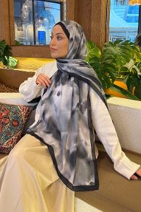 Lamelif Batik Desen Soft Şal Siyah