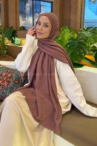 Lamelif Comfort Pamuk Şal Koyu Gül