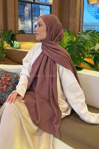 Lamelif Comfort Pamuk Şal Koyu Gül