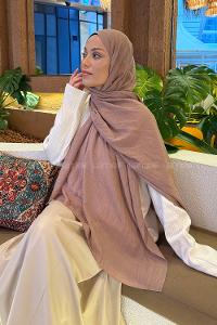 Lamelif Comfort Pamuk Şal Soft Pudra