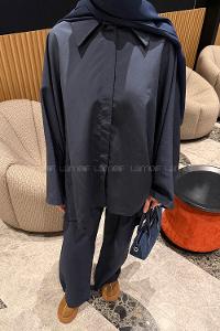 Lamelif Panço-Pantolon Takım Lacivert