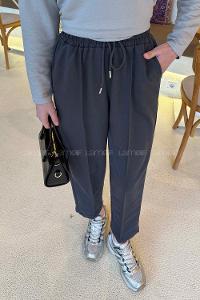 Anthracite Regular Trousers High Waist Regular Cut Bottom Tracksuit