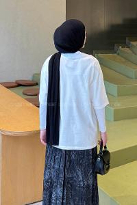 Lamelif Basic Kısa Kol T-shirt Beyaz