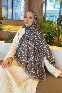 Lamelif Ceylan Desen Soft Şal Soft Yeşil