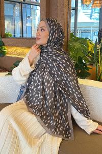 Lamelif Ceylan Desen Soft Şal Soft Yeşil