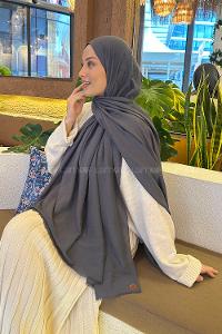 Lamelif Organik Premium Şal Antrasit