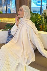 Lamelif Organik Premium Şal Bej