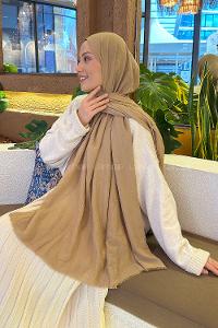 Lamelif Organik Premium Şal Camel