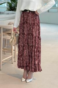 Lamelif Dijital Kraş Etek Gül Kurusu