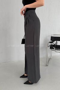 Lamelif Geniş Paça Palazzo Pantolon Antrasit