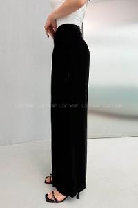 Lamelif Geniş Paça Palazzo Pantolon Siyah