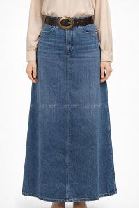 Lamelif Oval Tokalı Krem Suni Deri Kadın Kemer – Vintage Seri