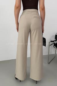 Lamelif Palazzo Pantolon Taş Rengi