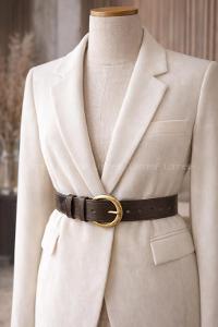 Lamelif Luna Gold Eskitme Tokalı Kadın Kemer