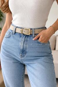 Lamelif Valencia Gold Tokalı Siyah Kadın Kemer