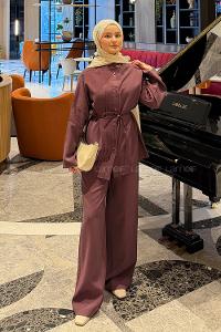 Lamelif Tensel İkili Takım Eflatun