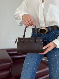 Brown Buckle Skin Belt