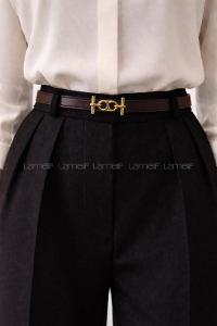 Lamelif Gold Tokalı İnce Kadın Kemer,Pantolon Kemeri ,Gömlek Kemeri Çeket Kemeri