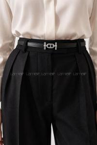 Lamelif Gümüş Tokalı İnce Kadın Kemer,Pantolon Kemeri ,Gömlek Kemeri Çeket Kemeri