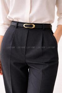 Lamelif Kadın Tasarım Gold Tokalı Kemer