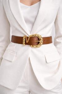 Lamelif Kadın Aurelia Gold Tokalı Kemer